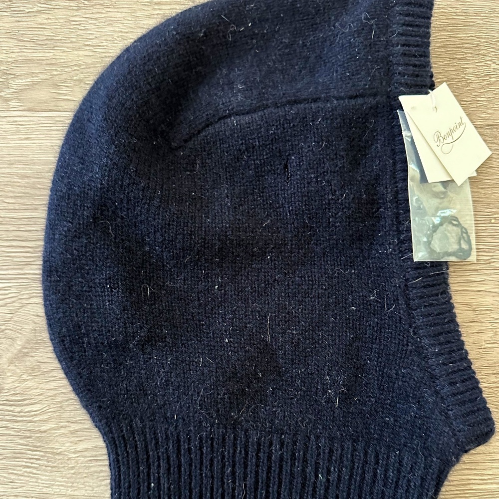 NWT Bonpoint Balaclava boy cashmere hat size 6A